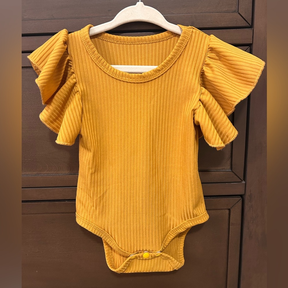 Reverie Threads flutter sleeve bodysuit/onesie
